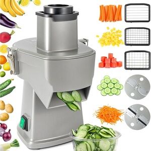 Electric Food Processor /Vegetable Slicer in Silver